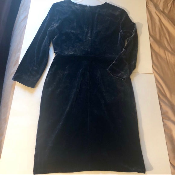 NWT Theory Meleesa Vintage Teal velvet party dress - Picture 3 of 8